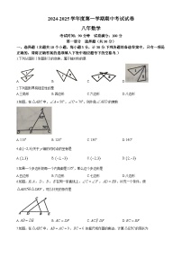 辽宁省铁岭市西丰县2024-2025学年八年级上学期期中数学试卷