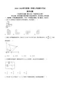 辽宁省沈阳市法库县2024-2025学年九年级上学期11月期中数学试题