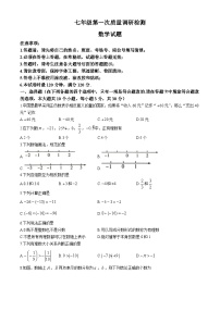 湖南师大附中教育集团2024—2025学年上学期期中考试七年级数学试题(无答案)