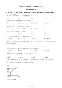 2023年福建厦门湖滨中学八年级下学期期末数学试题