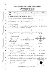 2023年广东湛江麻章区八年级下学期期末考试数学试题