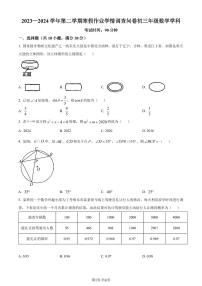 广东深圳宝安中学（集团）初中部2023-2024学年九年级下学期开学考数学试题（原卷版+解析版）
