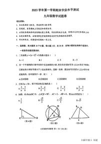 2023-2024学年浙江省杭州市临平区九年级（上）期末数学试卷