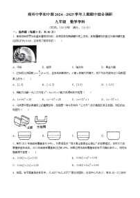 河南省郑州市郑州中学初中部2024-2025学年上学期期中考试九年级数学试卷 (无答案)