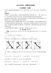 广东省广州市花都区2024—2025学年九年级(上)期中数学试卷(含答案)