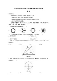 2023-2024学年浙江省台州市椒江区九年级（上）期末数学试卷