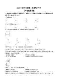 2023-2024学年湖北省武汉市东湖高新区七年级（上）期末数学试卷