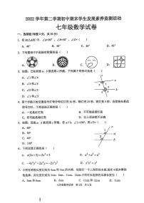 广东清远2022-2023学年七年级下学期7月期末数学试题+答案