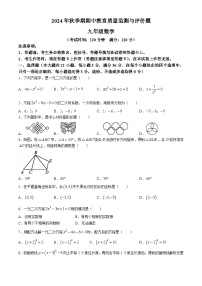 广西壮族自治区玉林市2024-2025学年九年级上学期11月期中数学试题