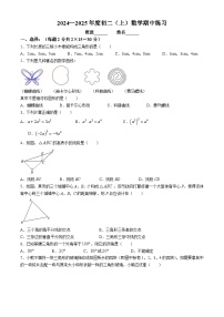 北京理工大学附属中学2024~2024学年上学期期中考试八年级数学试卷(无答案)