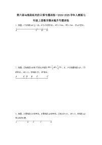 第六章与线段相关的计算专题训练--2024-2025学年人教版七年级上册数学期末提升专题训练