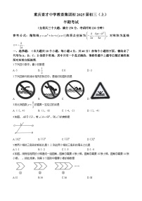 重庆市育才中学校2024-2025学年九年级上学期期中考试数学试卷