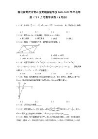 湖北省武汉市青山区武钢实验学校2021-2022学年七年级（下）月考数学试卷（4月份）