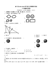 2023-2024学年江西省上饶市余干县八年级（上）期末数学试卷