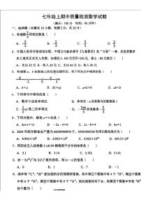 辽宁省鞍山市高新区2024-2025学年七年级上学期11月期中考试数学试题