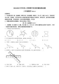 2024～2025学年山东省临沂市兰山区八年级(上)期中数学试卷(含答案)