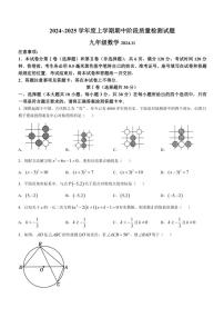 2024～2025学年山东省临沂市兰山区九年级(上)期中数学试卷(含答案)