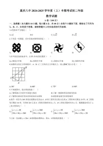 2024－2025学年重庆市第八中学校八年级(上)期中数学试卷(含答案)
