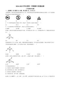 2024～2025学年河北省保定市定州市八年级(上)期中数学试卷(含答案)