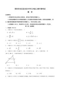 2024～2025学年四川省资阳市安岳县四川省安岳中学九年级(上)期中数学试卷(含答案)