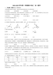 2024～2025学年河北省石家庄市第四十中学七年级(上)期中数学试卷(含答案)