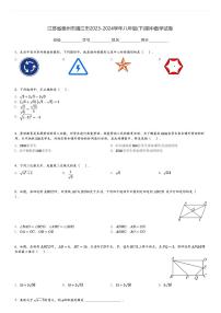 2023-2024学年江苏省泰州市靖江市八年级(下)期中数学试卷(含解析)