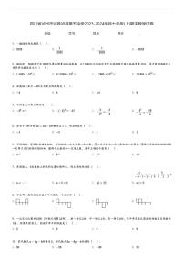 2023-2024学年四川省泸州市泸县泸县第五中学七年级(上)期末数学试卷(含解析)