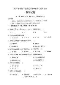广东省佛山市顺德区德胜学校2024-2025学年八年级上学期11月期中数学试题