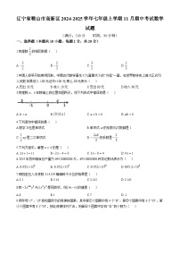 辽宁省鞍山市高新区2024-2025学年七年级上学期11月期中考试数学试题