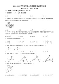 吉林省长春市力旺实验初级中学2024--2025学年七年级上学期期中考试数学试卷(无答案)