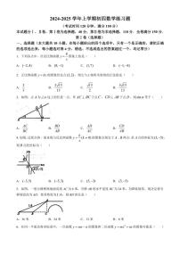 2024～2025学年山东省泰安市高新区九年级(上)期中数学试卷(含答案)