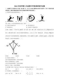 2024～2025学年江苏省盐城市阜宁县八年级(上)期中学情调研数学试卷(含答案)