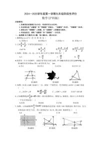 安徽省淮北市部分学校联考2024～2025学年九年级(上)期中数学试卷(含答案)