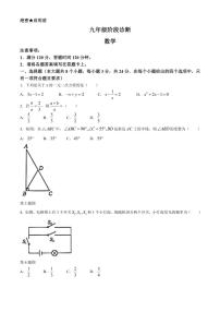 陕西省西安市莲湖区2024～2025学年九年级(上)期中数学试卷(含答案)