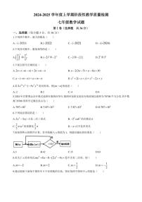 山东省临沂市莒南县2024～2025学年七年级(上)期中数学试卷(含答案)