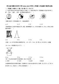 河北省邯郸市育华中学2024-2025学年上学期八年级期中数学试卷