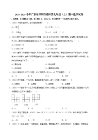 广东省深圳市福田区 2024-2025学年七年级上学期期中数学试卷