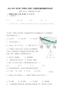 2023年广东省茂名市茂南区部分学校中考二模质量监测数学试题