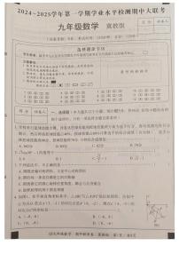 河北沧州市沧县2024—2025学年上学期九年级期中数学试卷+