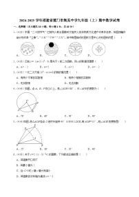 福建省厦门集美中学2024-2025学年上学期九年级期中数学试卷