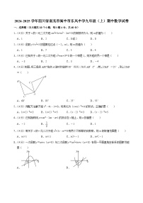 四川省南充市阆中市东风中学2024-2025学年上学期九年级数学期中试卷
