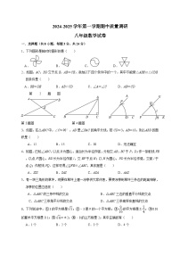 江苏省扬州市高邮市2024-2025学年八年级上学期期中考试数学试题