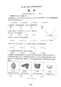 清华大学附属中学上地学校2023—2024学年下学期3月月考九年级数学试题