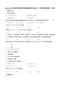 四川省成都市四川师范大学附属中学外国语学校2023-2024学年七年级下学期3月月考数学试卷