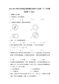 2023-2024学年江苏省连云港市灌云县西片九年级（下）月考数学试卷（3月份）