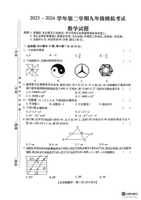 2024年广东省深圳中学共同体中考数学三模试题（含答案）