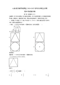 2024-2025学年山东省济南市高新区九年级(上)期中考数学试卷(解析版)