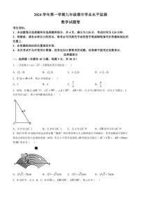 浙江省浙派初中名校长联盟2024～2025学年九年级(上)期中数学试卷(C卷)(含答案)