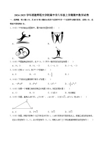 福建省福州市仓山区福建师范大学附属中学2024-2025学年八年级上学期期中数学试卷