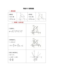 全国通用  中考数学 二次函数压轴题专题练习 03线段问题（不含答案版）